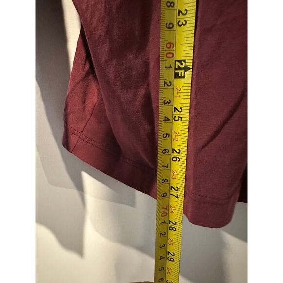 Daydreamer Size XS Red Maroon Los Angeles LA Graphic Long Sleeve Tee 100% Cotton - Picture 8 of 10